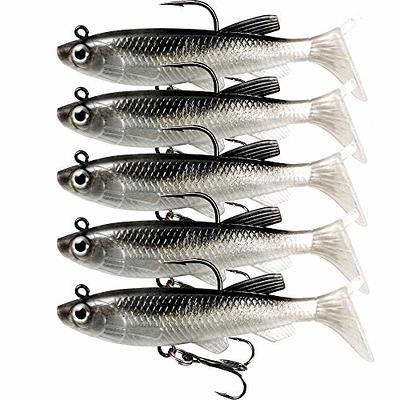 Fishing Lures for Bass, VMSIXVM Fishing Jig Head Swim Shad Lure