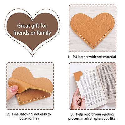 Cascading Hearts Leather Book Marker Leather Book Mark Heart