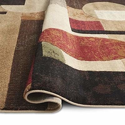 Home Dynamix Tribeca Jasmine Modern Area Rug, Abstract Brown/Beige