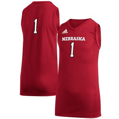 Men's Adidas Scarlet Nebraska Huskers Replica Custom Football Jersey