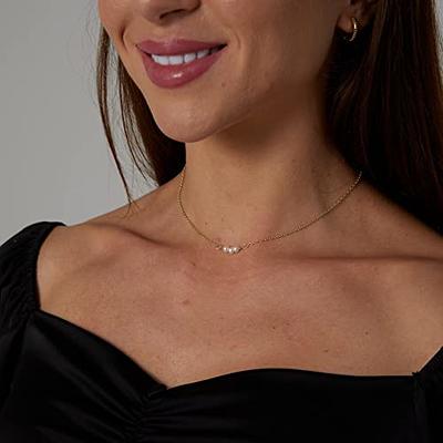  JECOMY 14K Gold Plated Layered Necklaces For Women