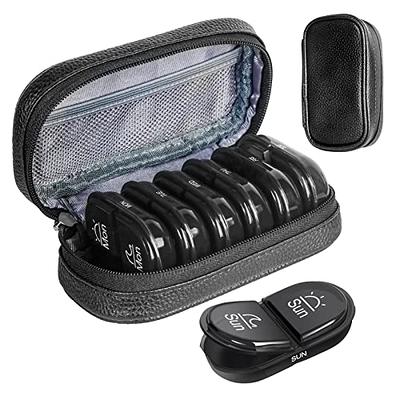 Pill Box 7 Day, Weekly Pill Organizer 3 Times A Day, Including 7 Individual  Daily Pill Cases, Portable Travel Medicine Organizer for Holding Medication/Vitamin/Fish  Oil/Supplements, BPA Free 