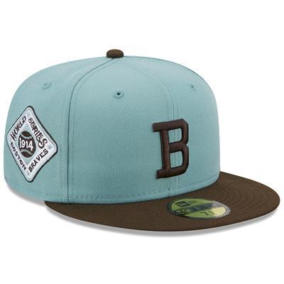 Men's New Era Light Blue/Brown Boston Braves Cooperstown Collection 1914  World Series Beach Kiss 59FIFTY Fitted Hat - Yahoo Shopping