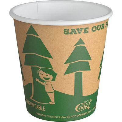 EcoChoice 8 oz. Tall Translucent Compostable Paper Hot Cup Lid - 1000/Case