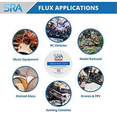 SRA Solder 135 Rosin Paste Soldering Flux For Electronics, No Clean Flux  Made for Lead and Lead-Free Solder Circuit Boards and Copper Electrical  Wire