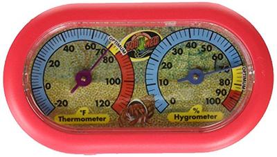 Zoo Med Economy Analog Dual Thermometer and Humidity Gauge, 6 x 4
