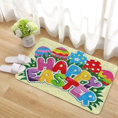 Larger Size Latch Hook Rug Kits Happy Easter Latch Hook kit Tapestry  Embroidery Craft Kits for Beginners DIY Latch Hook Rug Kit Floor Mat Canvas  Hobby & Craft 60x40cm - Yahoo Shopping