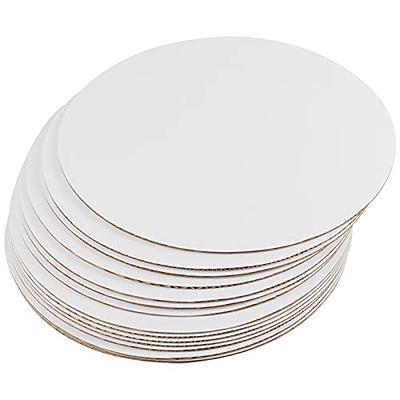 SHEUTSAN 50 Packs 1/8x12 Inches Thick White Cake Circles, 3mm x 30cm Study  Corrugated Cake Boards Round, Grease Proof Circle Cake Boards Cake Trays  Cupcakes Pizza Dessert Pie Base Stand - Yahoo Shopping