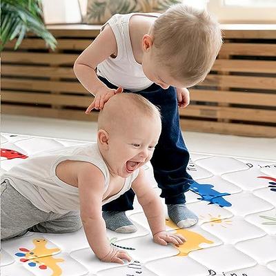 UANLAUO Foldable Baby Play Mat, Extra Large Waterproof Activity Playmats  for Babies,Toddlers, Infants, Play & Tummy Time, Foam Baby Mat for Floor  with