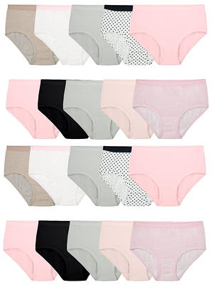 Fruit of the Loom Girls' Cotton Brief Underwear, 20 Pack - Yahoo Shopping