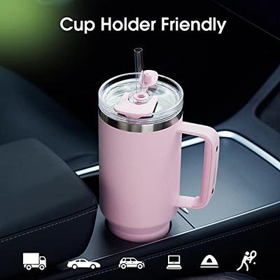 Sursip 24 oz Insulated Cup with Handle, Double Wall Vacuum Stainless Steel  Tumbler with Straw and 2 …See more Sursip 24 oz Insulated Cup with Handle