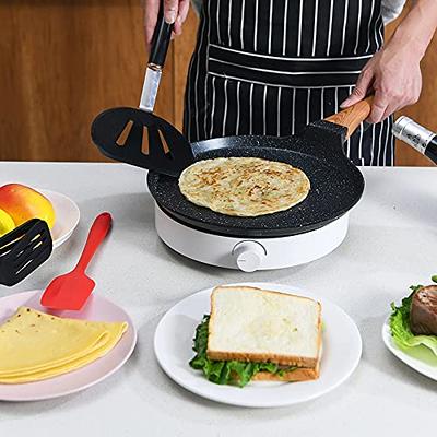 ESLITE LIFE 11 Inch Nonstick Crepe Pan for Stove Top Tortilla Dose Tawa Pan  Induction Round