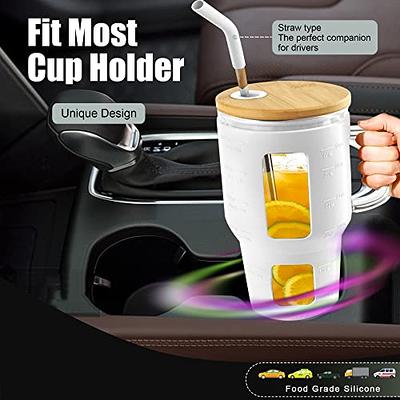 24oz Reusable Thickened Ice Cups - Perfect For Car Glass Straw Cups And  Drinks