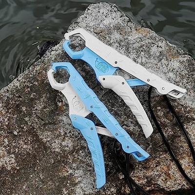 SNAIL TRAIL 7.5''/9'' Floating Fish Gripper, Fishing Grabber, Catfish Mouth  Pliers, Caught Bass Holder, Digital Scale Hook Clamp, Saltwater Lip Grip  Tool with Lanyard, Gifts for Men, White-Blue - Yahoo Shopping