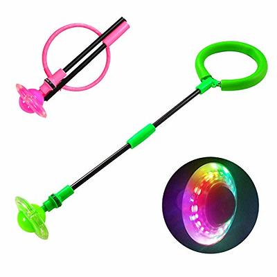 Ankle Skip Ball,sports Swing Ball,led Colorful Flashing Jumping Ring Swing  Ball Toy,foldable Skip Ball