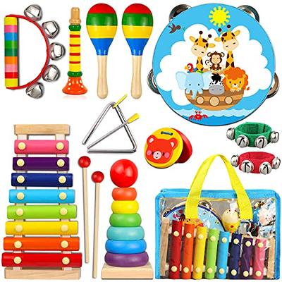  Fisher-Price Toddler Pull Toy, Classic Xylophone Pretend  Musical Instrument with Mallet and Rolling Wheels for Ages 18+ Months :  Toys & Games