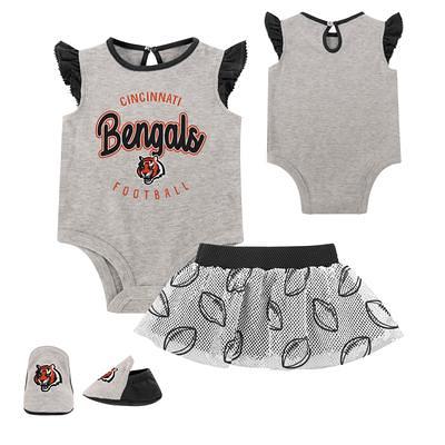 Cincinnati Reds Newborn & Infant Little Slugger Two-Pack Bodysuit Set -  White/Heather Gray