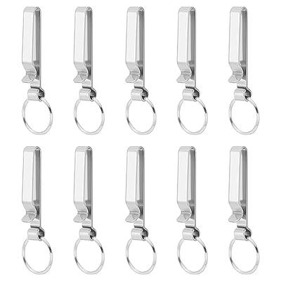 Leather Belt Loop Keychain Clip Leather Belt Key Holder Key Chains Keyring  with 2 Key Rings Hooks Heavy Duty Gift for Men Silver - Yahoo Shopping