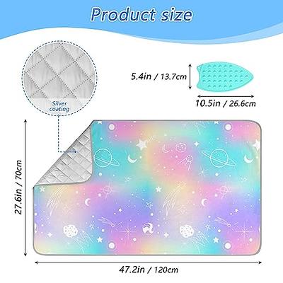 Wajiw 80s Galaxy Ironing Mat Portable Travel Ironing Pad with Silicone Pad  Heat Resistant Ironing Board for Washer,Dryer,Table Top,Ironing Board for  Small Space - Yahoo Shopping