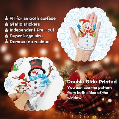 Snowflake Window Decals Reusable Static Electricity Window