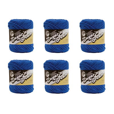 Lily Sugar'n Cream® The Original #4 Medium Cotton Yarn, Dazzle Blue  2.5oz/71g, 120 Yards (6 Pack) - Yahoo Shopping