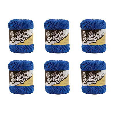 Lily Sugar'n Cream Worsted Cotton Yarn 6 Bundle by Lily Sugar'n