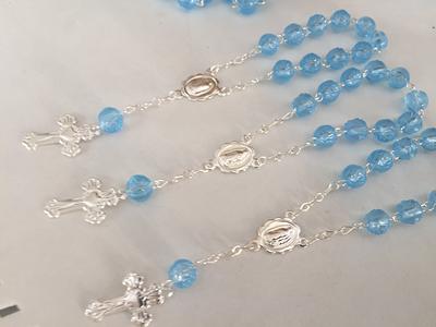 25 pcs Pearl Decade rosaries/First communion favors/Mini Rosaries