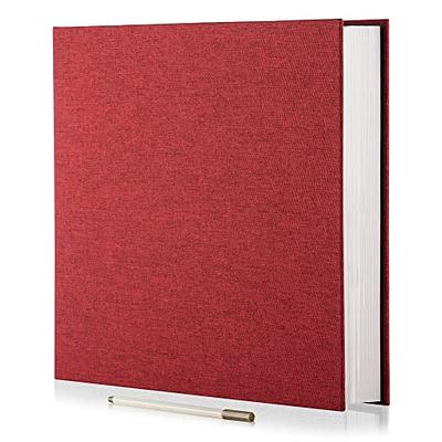 Vienrose Large Photo Album Self Adhesive for 4x6 8x10 10x12 Pictures Linen  Scrapbook Album DIY 40 Blank Pages with A Metallic Pen