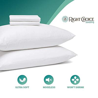 Right Choice Bedding Cotton Pillow Protectors with Zipper, Superior Pillow  Covers, Standard Size 20x26 (Set of 4) - Yahoo Shopping