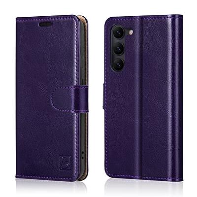 Zip Flip Leather Wallet Purse Phone Case Cover For Samsung S23 Ultra S22  S21 A54