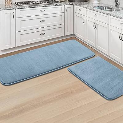 Non Slip, Waterproof Rug - Blue Oasis - Entryway, Kitchen