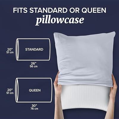 Beckham Hotel Collection Bed Pillows Standard / Queen Size Set of 2 - Down  Alternative Bedding Gel Cooling Pillow for Back, Stomach or Side Sleepers -  Yahoo Shopping