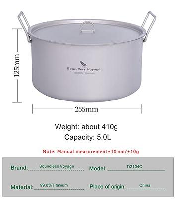 Outdoor Cooking Pots Titanium, Titanium Soup Pot