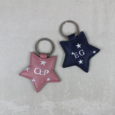 PERSONALISED KEYRING Monogrammed Key Ring Initials 