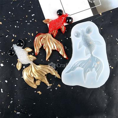 Goldfish Silicone Mold 3D DIY Epoxy Resin Koi Fish Pendant