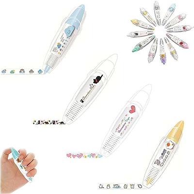 DASHENRAN Joyfullift Decorative Pens, DIY Cute Animals Press Type Decorative  Pen, Joyful Lift Pens, Cute Scrapbooking Diary Decorative Correction Tapes  (4PCS-B) - Yahoo Shopping