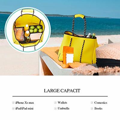  LMYYG Beach bag,Multipurpose Neoprene Bag,Large Tote Bag,Waterproof  Shoulder Beach Bag for Travel Beach Gym Swimming : Clothing, Shoes & Jewelry