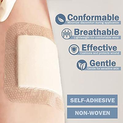 Silicone Foam Dressing, Waterproof Wound Dressing with Gentle