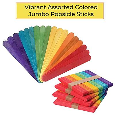 Apremont 100 Pieces Assorted Jumbo Colored Wooden 6 Inches Long Craft Sticks,  Rainbow Popsicle Stick, Arts and Crafts, Best for DIY Games Making,  Building Designs or Kids Education - Yahoo Shopping