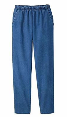 Women's Sport Knit High Rise Elastic Waist Pull On Pants - Lands' End - Tan  - L - Yahoo Shopping