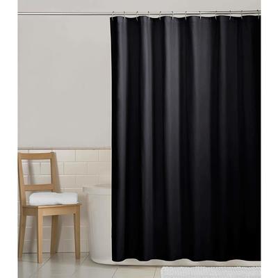 Zenna Home Mesh Pockets PEVA Shower Curtain/Liner, Grey