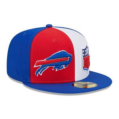 Buffalo Bills New Era 2023 Sideline Historic Pom Cuffed Knit Hat