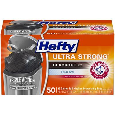 Hefty Ultra Strong Tall Kitchen Bags, Drawstring, Fabuloso Scent, 13 Gallon, Mega Pack - 100 bags