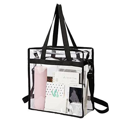 Oraben Clear Tote Bag, Clear Bag Stadium Approved, Transparent See Through Clear Tote Bag for Work, Sports Games,Gym