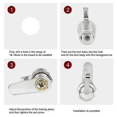 Cheap Tubular Cam Locks Zinc Alloy 1set Camlock Hook Cam