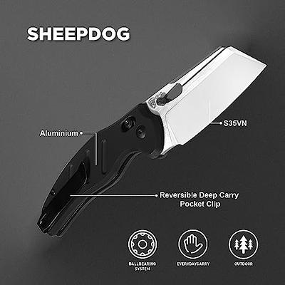 Kizer C01C Sheepdog EDC Knife Purple Aluminium Handle Pocket Knife