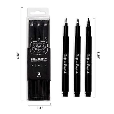 MISULOVE Hand Lettering Pens Calligraphy Pens Brush Markers Set Soft and  Hard Tip Black Ink Refillable - 4 Size(6 Pack) for Beginners Writing Art  Drawings Water Color Illustrations Journaling