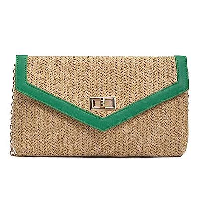 AZWBAG Straw Crossbody Bag for women tassel handmade shoulder bag