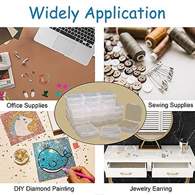 26 Pack Mini Clear Plastic Bead Storage Containers Organizers with Lids Diamond  Painting Storage Cases for Small Items Jewelry Beads Art Accessories  Organizing Bin Box for Crafts Screws Drill Keepers