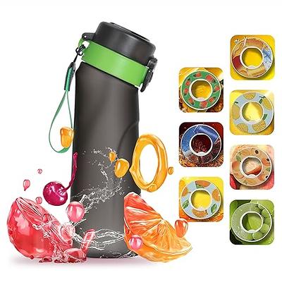 Napolju Air Water Bottle with 5 Flavor Pods, Leak Proof Sports water bottles  with straw and strap, Scent Water Cup 750ML, 0% Sugar Fruit Fragrance  drinking Bottles (Frosted Black) - Yahoo Shopping